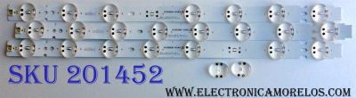 KIT DE LED´S PARA TV (3 PIEZAS) LG HC500DQN-VCUR/L / SSL50UK63/65_INX_25mm2.3P1_20171120 / SBCB / 25W3B / EAJ64451101 / INX / 50076 / EAJ6 4451 101 / E469119 / PANEL NC500DQE-VXGX3 / MODELOS 50UK6300PUE.BUSJLOR / 50UK6300PUE