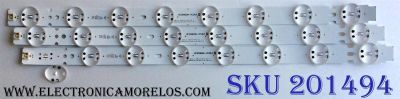 KIT DE LED´S PARA TV (3 PIEZAS) / LG HC500DQN-VCUR2 / HC500DQN-VCUR/L / SS_50UK63/65_INX_25mm_2.3P1_20171120 / EAJ64451101 / MODELO 50UK6500AUA	