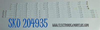 KIT DE LEDS ORIGINAL PARA TV SAMSUNG 8 PIEZAS / NUMERO DE PARTE BN96-58293A / BN96-58292A / JL.D700G1330-408AL-M_V09 6.5 / JL.D700G1330-408AR-M_V09 6.5 / PANEL CY-BD070HGDV1H / DISPLAY JE695R3HE1K / BN96-54406A / MODELO UN70DU6900DXZA / UN70DU7200DXZA