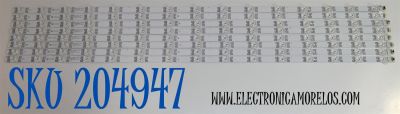 KIT DE LEDS ORIGINAL PARA TV TCL 8 PIEZAS / NUMERO DE PARTE 261501024051 / 06-1-85Z1-T-8X15-0D25-85AX14-240223 / 2301001046850 / YF-N5H2Q0A /  PANEL HK850WLEDM-JH81H / DISPLAY PT850GT01-4 VER.1.0 / MODELO 85S410R