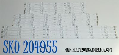 KIT DE LEDS ORIGINAL PARA TV SAMSUNG 15 PIEZAS / NUMERO DE PARTE  BN96-60397A / BN96-60396A / BN96-60395A / JL.D850J1330-408AL-M_V09 7.0 / JL.D850J1330-408AR-M_V09 7.0 / PANEL CY-TF085HGAV1H / DISPLAY T850QVN04.2 / MODELO UN85U8000FBXZA AB01