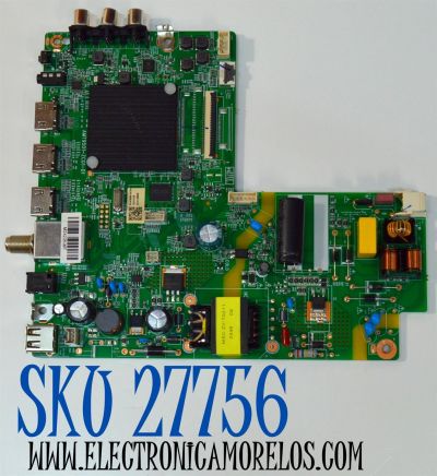 MAIN FUENTE COMBO ORIGINAL PARA TV ONN ROKU HD / NUMERO DE PARTE 515CT9501M14 / AMT9501-ZC01-01 / M14/9898-04184 / 2010148899 / M24235-MT / DISPLAY PT236AT05-1 VER.1.0 / MODELO 100012590 24"