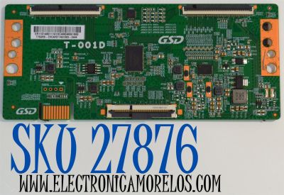 T-CON ORIGINAL PARA TV ROKU SELECT SERIES / NUMERO DE PARTE T75UHD-CVC4 / T-001D / ST7461D03-2 / ER110148011101H / DISPLAY ST7461D03-2 VER.2.3 / MODELO 75R6AX