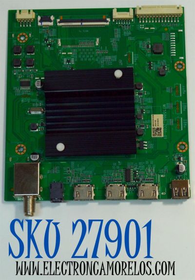 MAIN ORIGINAL PARA TV VIZIO 4K UHD HDR SMARTCAST / NUMERO DE PARTE 515C55860M09Y / MT55860-ZC01-01 / M09Y/9138-02238 / 2010145370 / DISPLAY HV650QUB-F71 / MODELO V4K65M-0810 / V4K65M-0810 LMV1V1MA