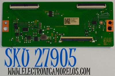 T-CON ORIGINAL PARA TV ONN / NUMERO DE PARTE 513C5570M11 / TV5570-ZC26-01 (B) / M11/9520-03771 / 2010136052 / KB-6160A / DISPLAY HV750QUB-F91 REV.2.0 / MODELO 100044717 75"