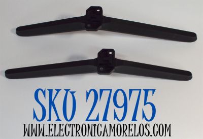 KIT DE BASES ORIGINAL PARA TV HISENSE 2 PIEZAS / NUMERO DE PARTE RSAG8.078.7359 / PA6-GF30 / MODELO 75R6E5