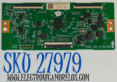 T-CON ORIGINAL PARA TV HISENSE / NUMERO DE PARTE 407900 / RSAG7.820.11100/ROH / HD650H1U51-TALB6 / DISPLAY T650QVN07.6 / MODELO 65QD65NF