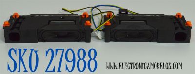 KIT DE BOCINAS ORIGINAL PARA TV SAMSUNG 2 PIEZAS / NUMERO DE PARTE BN96-58391B / BN63-21112AX001 / BN63-21109AX001 / BN63-21111AX001 / BN63-21110AX001 / 43DU7000 / B24H03SC22 / MODELO UN50DU6900FXZA / UN50DU6900FXZA