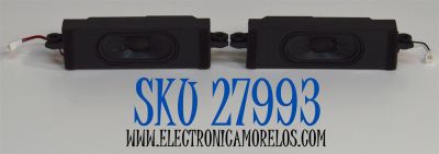 KIT DE BOCINAS ORIGINAL PARA TV PHILIPS 2 PIEZAS / NUMERO DE PARTE  42-WFC518 / 42-WFC518-S6HL1HX / 42-WFC518-S6HR1HX / MODELO 70PUL7553/F7 / 65PUL7973/F7 / 55PUL7973/F7