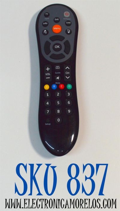 CONTROL REMOTO ORIGINAL PARA TV EVOLUTION HD UDTA / NUMERO DE PARTE TX4CRB36C / CRB37 / CRB-36 / TX4CRB36A / FUNCIONA CON CAJAS CONVERTIDORAS DE TELEVISION DIGITAL DTA DE ALTA DIFINICION / COMPATIBLE CON VARIOS DISPOSITIVOS DE TV