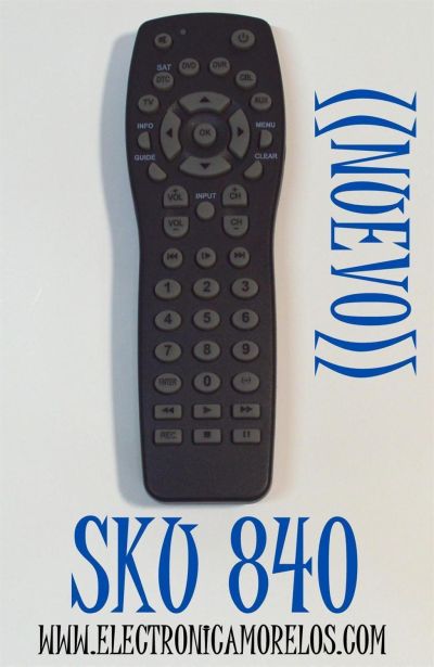 CONTROL REMOTO ORIGINAL NUEVO PARA OPERAR MULTIPLES DISPOSITIVOS DE ENTRENIMIENTO COMO TV / DVD / DVR / CABLE / SAT / AUX / ES COMPATIBLE CON UNA VARIEDAD DE MARCAS Y MODELOS / NUMERO DE PARTE LM-1079