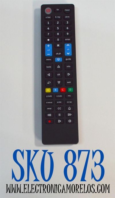 CONTROL REMOTO ORIGINAL GE PARA CONTROLAR HASTA 4 COMPONENTES DIFERENTES INCLUYENDO TELEVISORES / REPRODUCTORES BLU-RAY/DVD / BARRAS DE SONIDO / DISPOSITIVOS DE TRANSMISION / NUMERO DE PARTE 44235 / 44235 CL5 / 34457 / 33709 / 34708