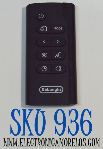 CONTROL REMOTO ORIGINAL DE LONGHI PINGUINO PARA AIRE ACONDICIONADO / NUMERO DE PARTE 5515110981 / 850900755 / KT-871812C / 5515110651 / 5515111021 / 5515110331 / 5515110111 / MODELO N75 / N80 / N85 / N90 / N91 / N285