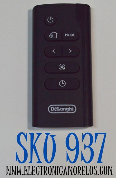 CONTROL REMOTO ORIGINAL DE LONGHI PINGUINO PARA AIRE ACONDICIONADO PORTATILES / NUMERO DE PARTE 5515111001 / 810900753 / KT-871812C / 5515110841 / 5515110631 / MODELO EL 98 ECOREAL FEEL / PACEX290HL3ABK / PACEX290LN1ABK