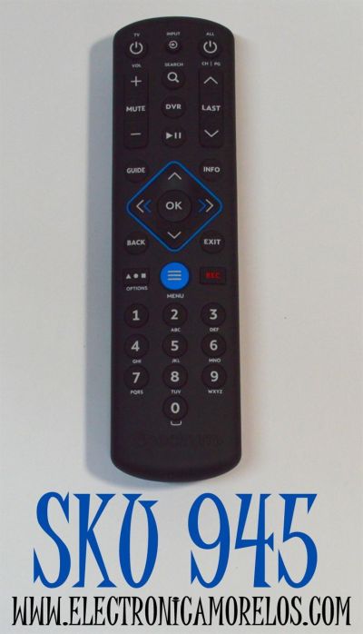CONTROL REMOTO ORIGINAL SPECTRUM / NUMERO DE PARTE SR-002-C / SR-002-R / SR-002-U / RC122 / URC1160 / COMPATIBLE CON DECODIFICADORES DE CABLE TIME WARNER / BRIGHTHOUSE / CHARTER / SE PUEDE PROGRAMAR PARA FUNCIONES BASICAS DE TV / BARRAS DE SONIDO