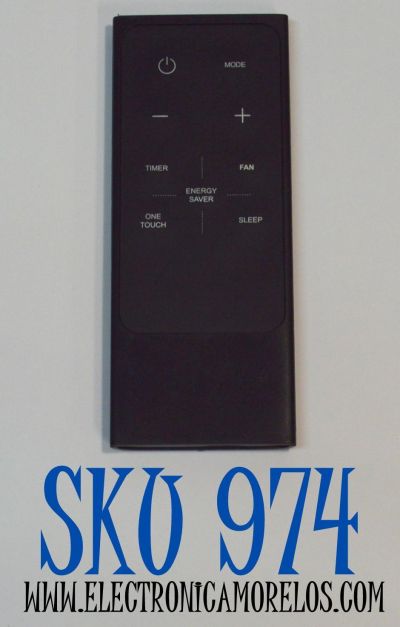 CONTROL REMOTO PARA AIRE ACONDICIONADO ARCTIC KING / NUMERO DE PARTE RG15A4 / RG15A4 B/E / RG15B1/E / RG15A1/E / 17317000A00598 / 17317000A52528 / RG15A2/E / MODELO AKW12CR81B / AKW08CR81B / AKW06CR81B / AKW10CR81B / AKW10CR61 / WWK05CR01N / WWK06CR91N
