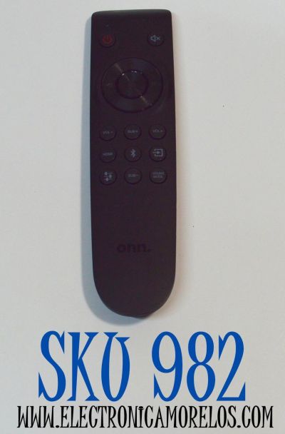 CONTROL REMOTO ORIGINAL ONN PARA OPERAR MULTIPLES DISPOSITIVOS COMO TELEVISORES / BARRA DE SONIDO / REPRODUCTORES DE STREAMING / NUMERO DE PARTE 100002634 / MDK2016 / 100015717 / ONA19AV003