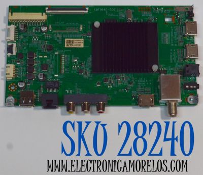 MAIN ORIGINAL PARA TV ONN 4K UHD HDR ROKU TV / NUMERO DE PARTE 515CT9640M10 / AMT9640-ZC01-01 / M10/6289-01102 / 2130006453 / M24112-MT / PANEL V430DJ1-Q01 D2 / DISPLAY V430DJ1-Q01 REV.D2 / MODELO 100012584 43"