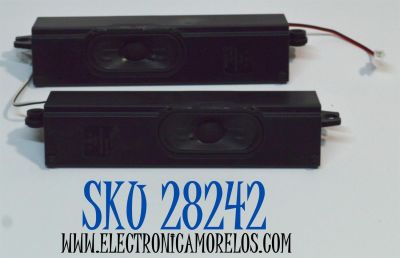 KIT DE BOCINAS ORIGINAL PARA TV PHILIPS 2 PIEZAS / NUMERO DE PARTE 42-WFA524 / 42-WFA524-X2RH6H / 42-WFA524-X2LH6H / MODELO 70PUL7553/F7