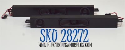 KIT DE BOCINAS ORIGINAL PARA TV ONN 2 PIEZAS / NUMERO DE PARTE 7711-A2808A / 7711-A2808A-410100J1 / 7711-A2808A-410100K1 / MODELO 100012586 55"