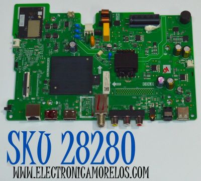 MAIN FUENTE COMBO ORIGINAL PARA TV HISENSE HD VIDAA / NUMERO DE PARTE 354482 / TP.MT9216T.PB702 / 354555 / 32A35HUA / G24046F / PANEL JHD315H1F61-TXL4B1 / DISPLAY PT320CT01-3 VER.1.3 / MODELO 32A4K