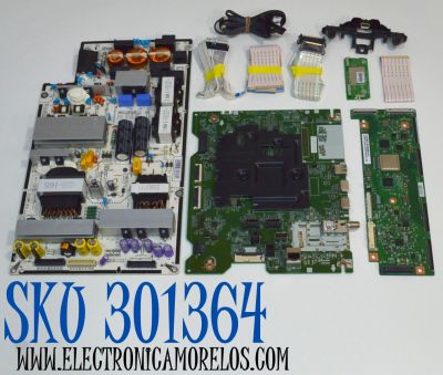 KIT DE TARJETAS ORIGINAL PARA TV LG / NUMERO DE PARTE MAIN EBT67871702 / EAX70145104(1.0) / 67871702 / FUENTE EAY65689433 / EAX69061003 / EAX69061003(1.2) / 65689433 / T-CON 6871L-6894J / 6870C-0908B / 6894J / PANEL AC650AQL / MODELO OLED65B4AUA / OLED65B4AUA.DUSQLJR