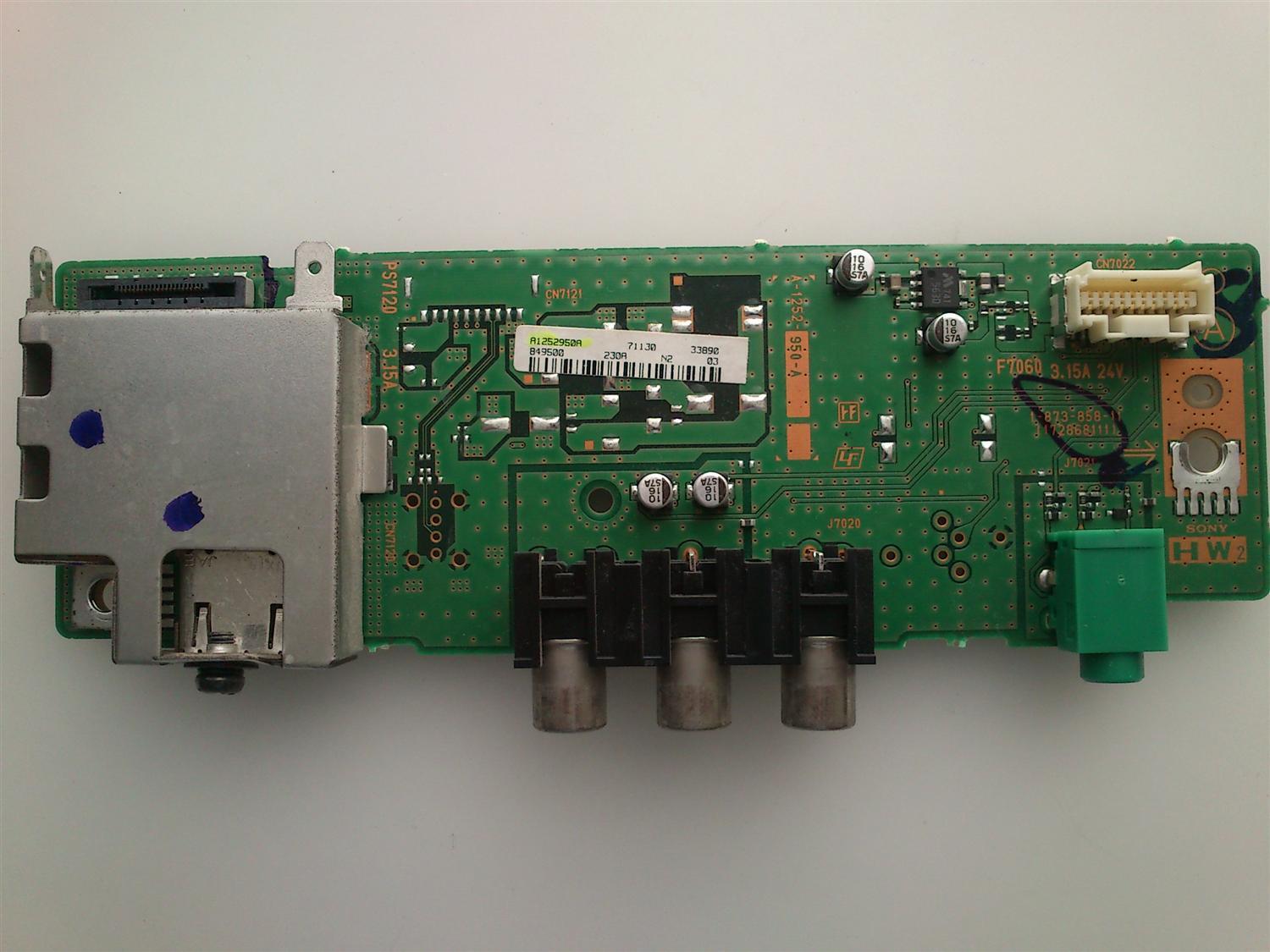 PUERTO AV HDMI / SONY A-1252-950-A / A1252950A / 172868111 / 1-873-858-11 / MODELO KDL-52WL130